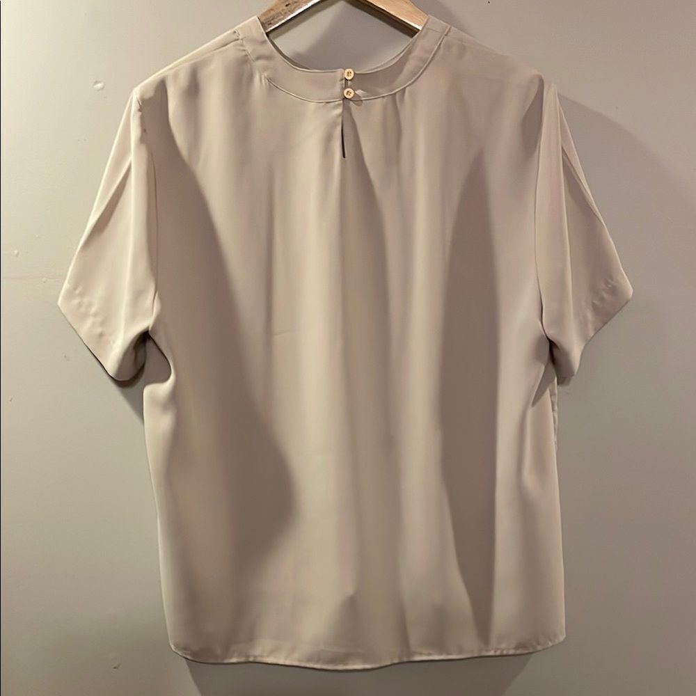 Karen Scott Cream Blouse - Picture 6 of 9